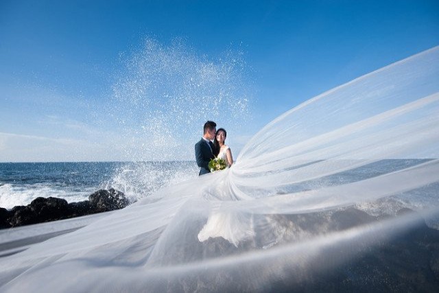 Kinh nghiệm chụp ảnh cưới ngoại cảnh biển cho các cặp đôi