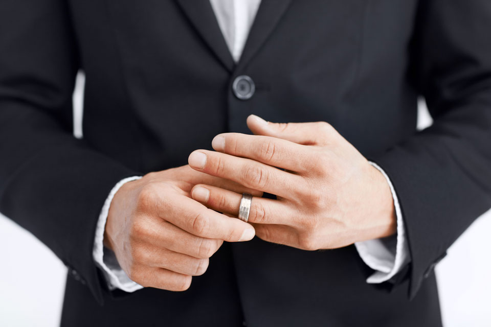 Con trai đeo nhẫn cưới tay nào