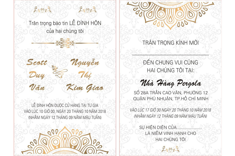 Thiệp cưới hiện đại offset HỒNG ép kim vàng wedding hoa mã TLP92  Thiệp  Cưới 365 In Thiệp Cưới Đẹp Giá Rẻ Tại TPHCM